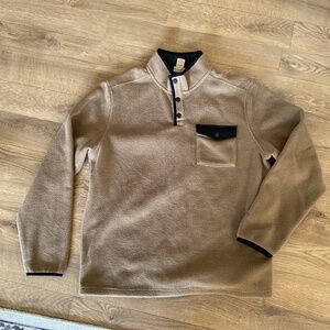 Telluride Clothing Co Fleece Pullover Quarter Snap Button XL